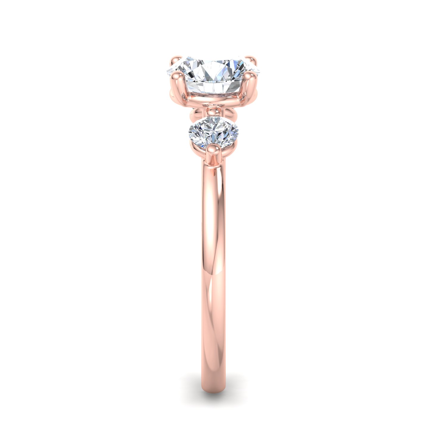 Rosie 3 Stone Engagement Ring